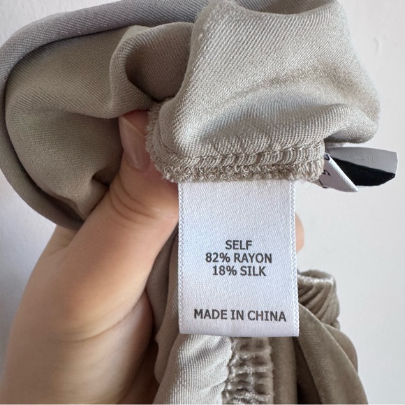 La Ligne Velvet Wide-leg Pants In Mushroom S - Picture 8 of 10